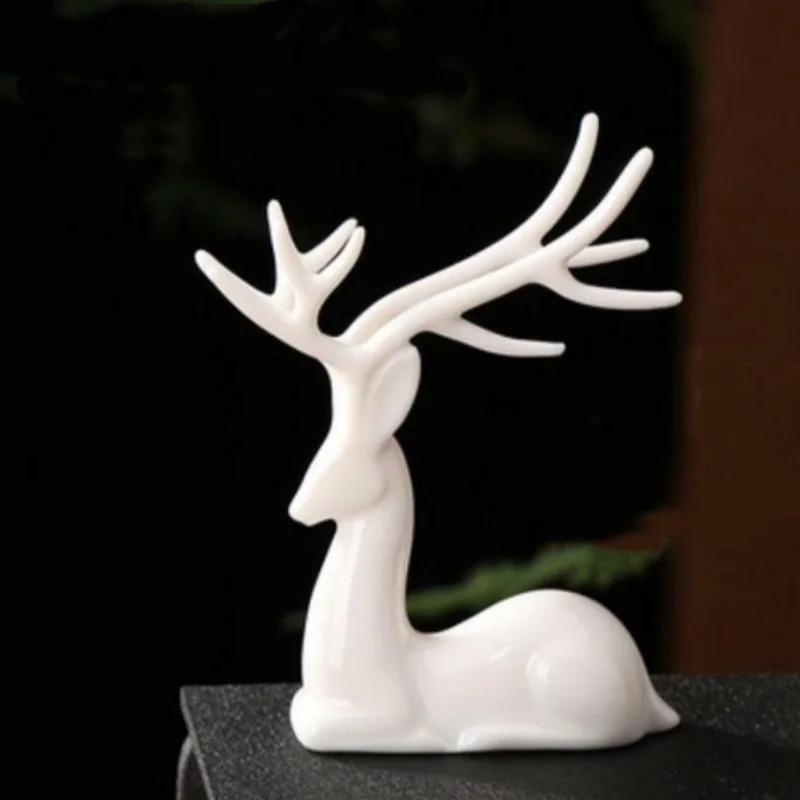 3.5" China White Porcelain Ceramics Lovable Spotted Deer Figurine Statue Statues
3.5" China White Porcelain Ceramics Lovable Spotted Deer Figurine Statue Statues