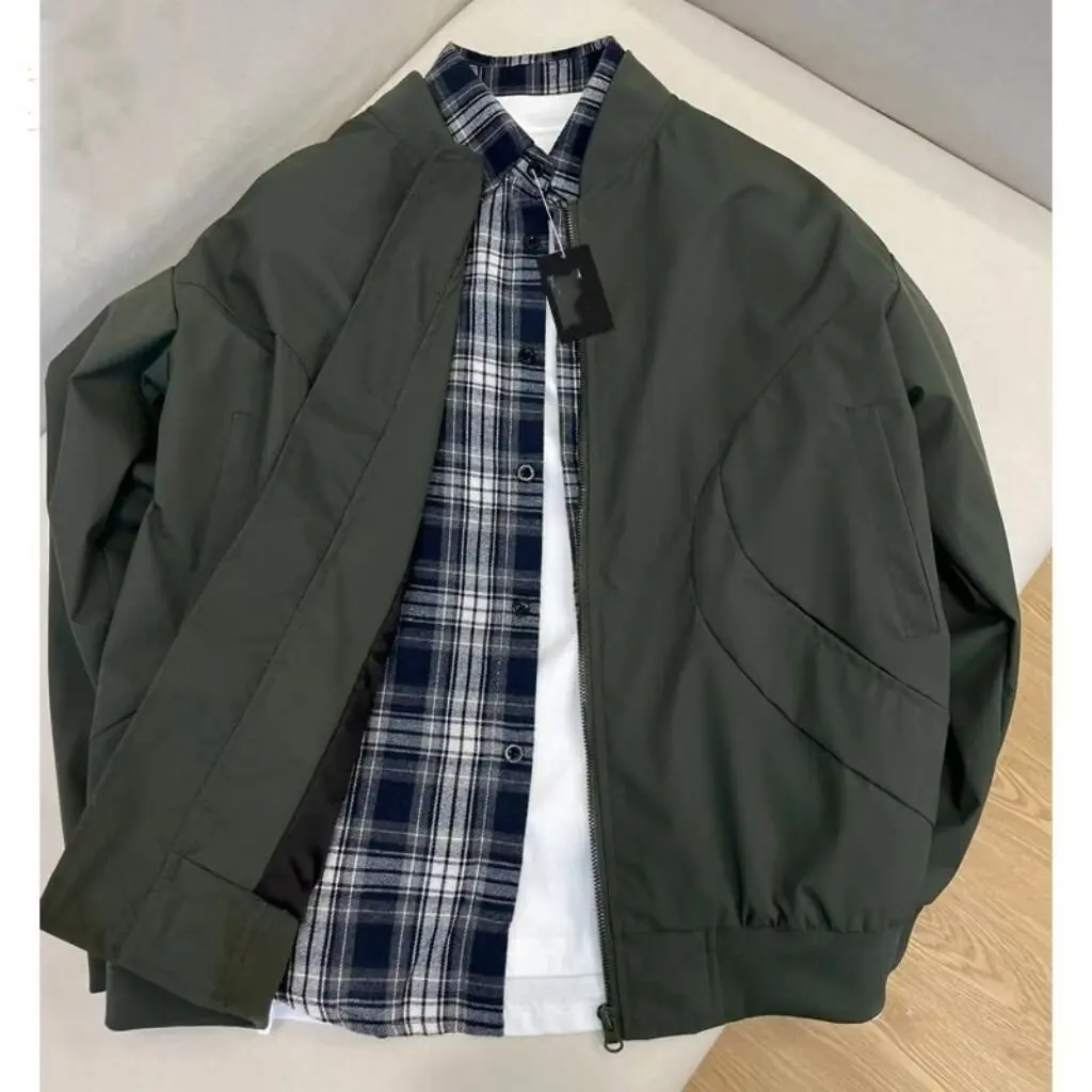 Spring Autumn Men's Casual Solid Color Cotton-padded Clothes American Stand Collar Couple Jacket Coat Male Streetwear Men Tops
Spring Autumn Men's Casual Solid Color Cotton-padded Clothes American Stand Collar Couple Jacket Coat Male Streetwear Men Tops