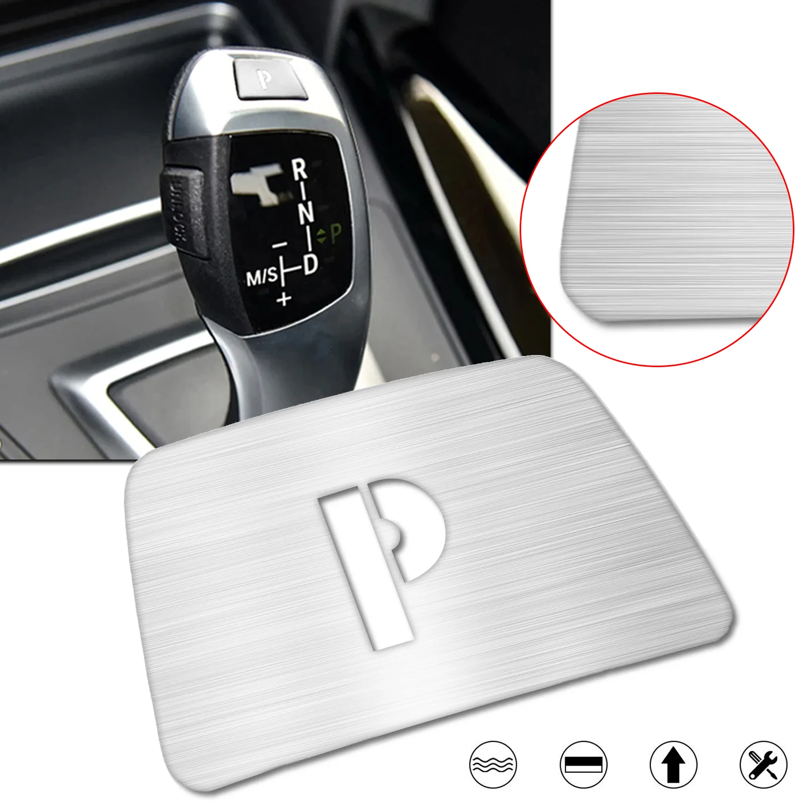 For BMW 1 2 3 4 5 7 Series F30 F10 F20 F23 F25 F01 E70 E71 Silver Interior Gear Shift Knob P Lever Button Trim Parking Cover
For BMW 1 2 3 4 5 7 Series F30 F10 F20 F23 F25 F01 E70 E71 Silver Interior Gear Shift Knob P Lever Button Trim Parking Cover