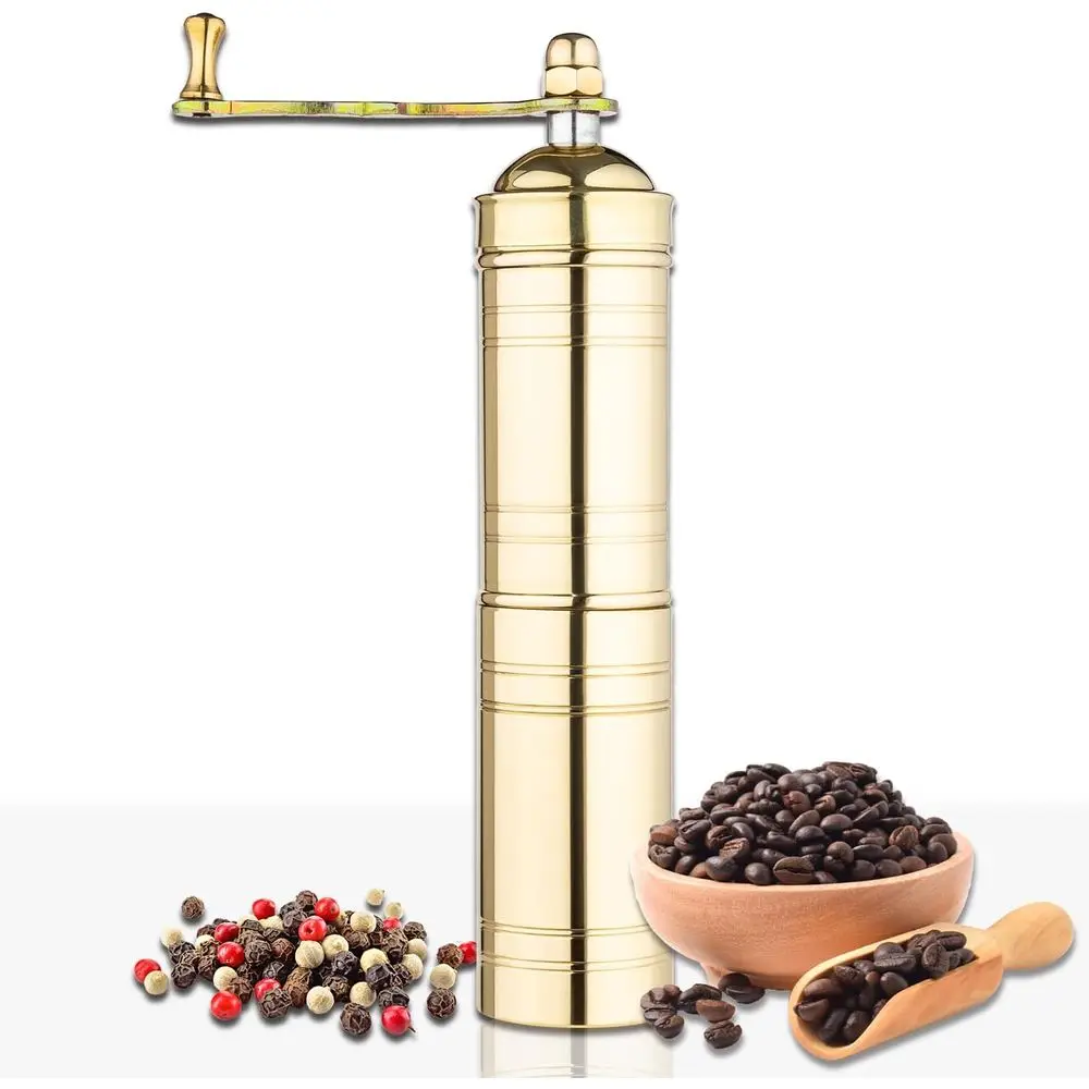 Decorative Handmade Black Pepper & Coffee Grinder, Refillable Spice Mill with Adjustable Coarseness, Manual Coffee Mill with Han
Decorative Handmade Black Pepper & Coffee Grinder, Refillable Spice Mill with Adjustable Coarseness, Manual Coffee Mill with Han