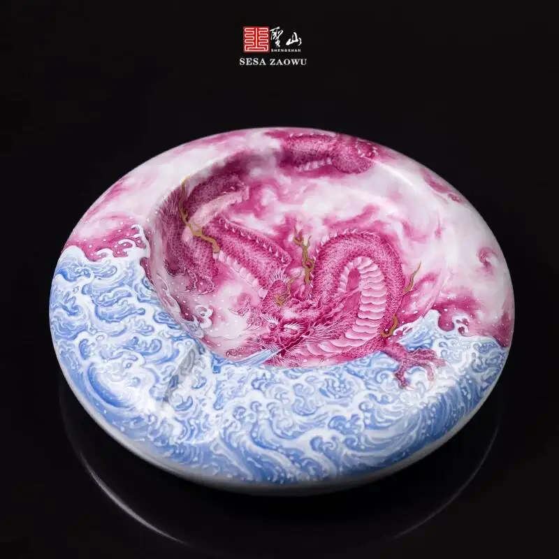 Holy Mountain Classy Pastel Hand-Painted Gemstone Red Ink Dragon Tyrannosaurus Ventilation Cigar Cylinder Ashtray Tea Table
Holy Mountain Classy Pastel Hand-Painted Gemstone Red Ink Dragon Tyrannosaurus Ventilation Cigar Cylinder Ashtray Tea Table