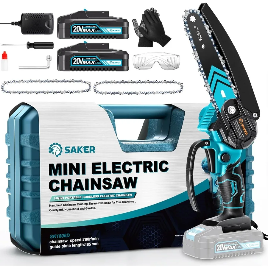 6 Inch Portable Electric Cordless Chainsaw for Tree Branches Compact Handheld Chainsaw Ideal for Courtyard Maintenance Househol
6 Inch Portable Electric Cordless Chainsaw for Tree Branches Compact Handheld Chainsaw Ideal for Courtyard Maintenance Househol