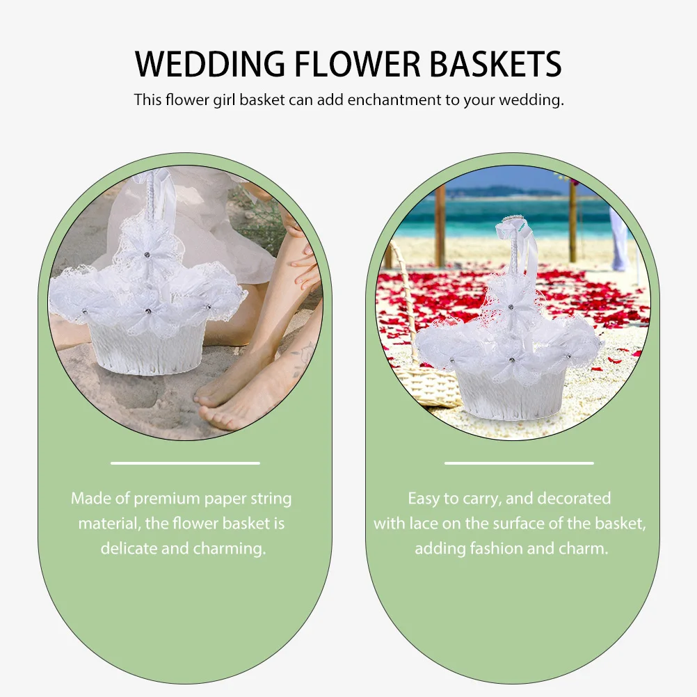 H made Flower Baskets Lace Decor Paper Rope Storage Baskets Bridal Flower Storage Basket Party Decorations Grace Charming
H made Flower Baskets Lace Decor Paper Rope Storage Baskets Bridal Flower Storage Basket Party Decorations Grace Charming