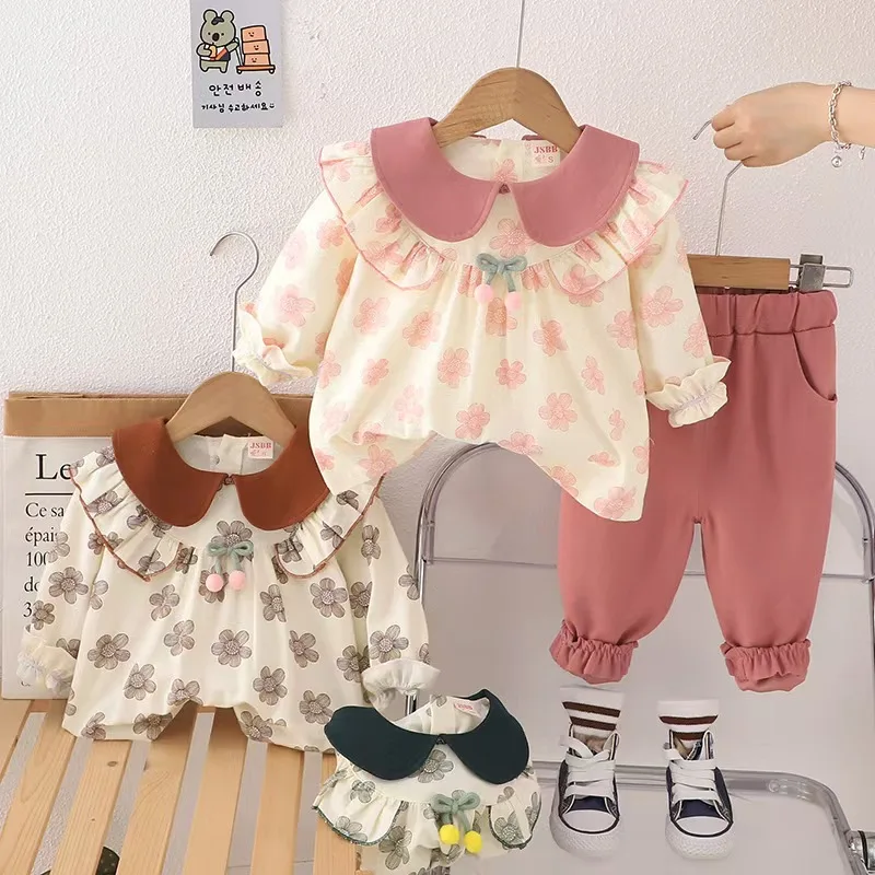 Girl floral pure cotton cute jacket+pants set new boys' and girls' tops, pants, children's clothes two-piece set
Girl floral pure cotton cute jacket+pants set new boys' and girls' tops, pants, children's clothes two-piece set