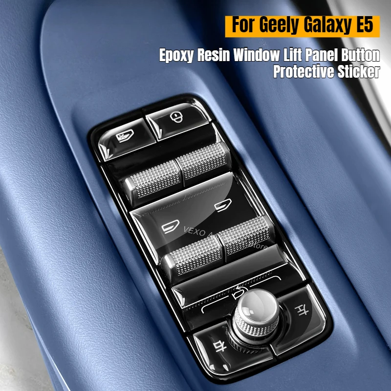 For Geely Galaxy EX5 E5 Window Lift Panel Button Protective Sticker Epoxy Resin Car Central Control Button Anti-Scratch Cover
For Geely Galaxy EX5 E5 Window Lift Panel Button Protective Sticker Epoxy Resin Car Central Control Button Anti-Scratch Cover
