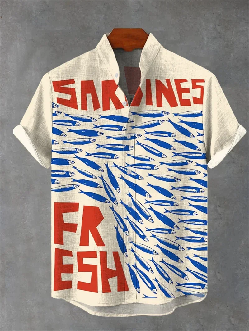 New Men's Simple Retro Art Painting 3D Printing Basic Shirt Business Casual Party Shirt Breathable Lapel Short-sleeved Outer Top
New Men's Simple Retro Art Painting 3D Printing Basic Shirt Business Casual Party Shirt Breathable Lapel Short-sleeved Outer Top