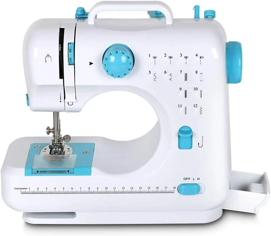 Blue 505 Portable Sewing Machine Double Speeds for Beginner and Kid Sewing Machine with Reverse Sewing and 12 Built-In Stitches
Blue 505 Portable Sewing Machine Double Speeds for Beginner and Kid Sewing Machine with Reverse Sewing and 12 Built-In Stitches