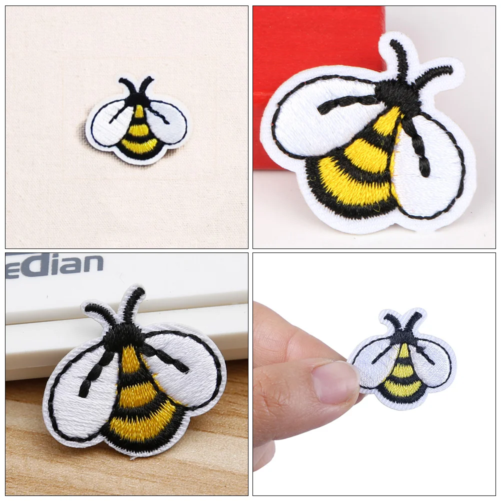 20 Pcs Cartoon Bee Embroidered Cloth Patch Applique Sequins Garment Accessories Unique Clothing Decoration Personalize Jeans
20 Pcs Cartoon Bee Embroidered Cloth Patch Applique Sequins Garment Accessories Unique Clothing Decoration Personalize Jeans