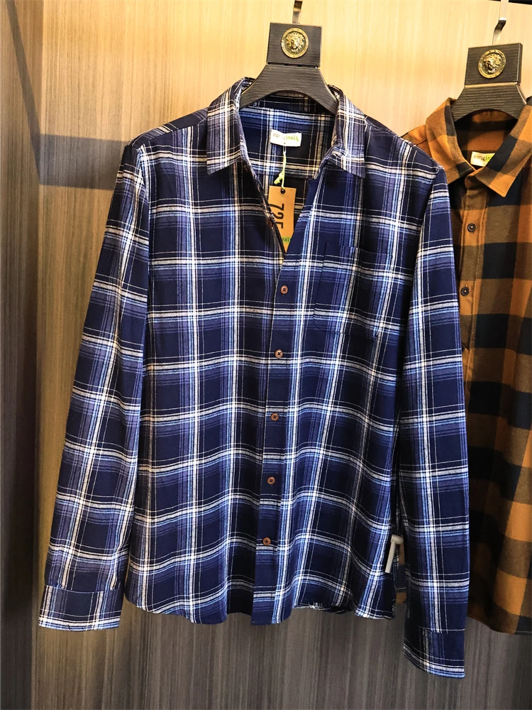 Men's Flannel Long Sleeve Shirt Fleece Brushed Plaid Breathable Vintage American Style Collared Shirt Autumn Season Loose Fit
Men's Flannel Long Sleeve Shirt Fleece Brushed Plaid Breathable Vintage American Style Collared Shirt Autumn Season Loose Fit