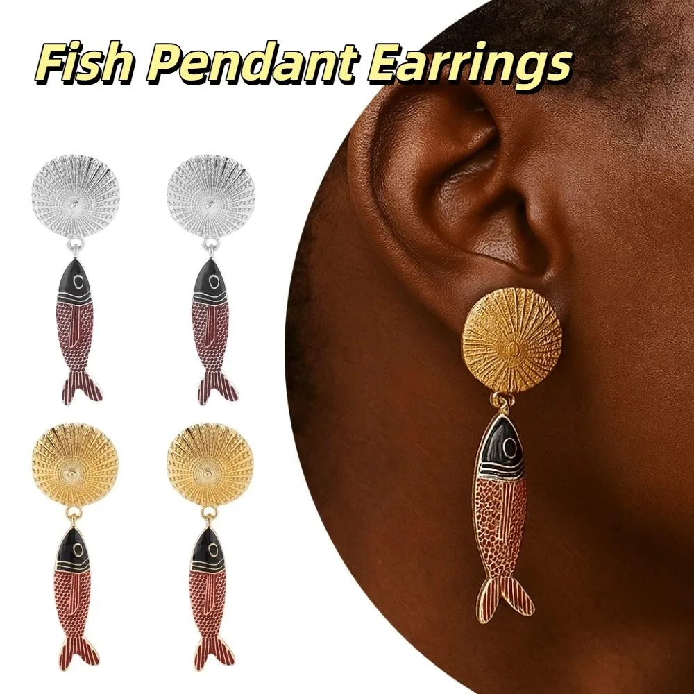 Vintage Metal Fish Pendant Animals Drop Earrings for Women Fashion Summer Beach Holiday Bohemian Earrings Jewelry Gift
Vintage Metal Fish Pendant Animals Drop Earrings for Women Fashion Summer Beach Holiday Bohemian Earrings Jewelry Gift