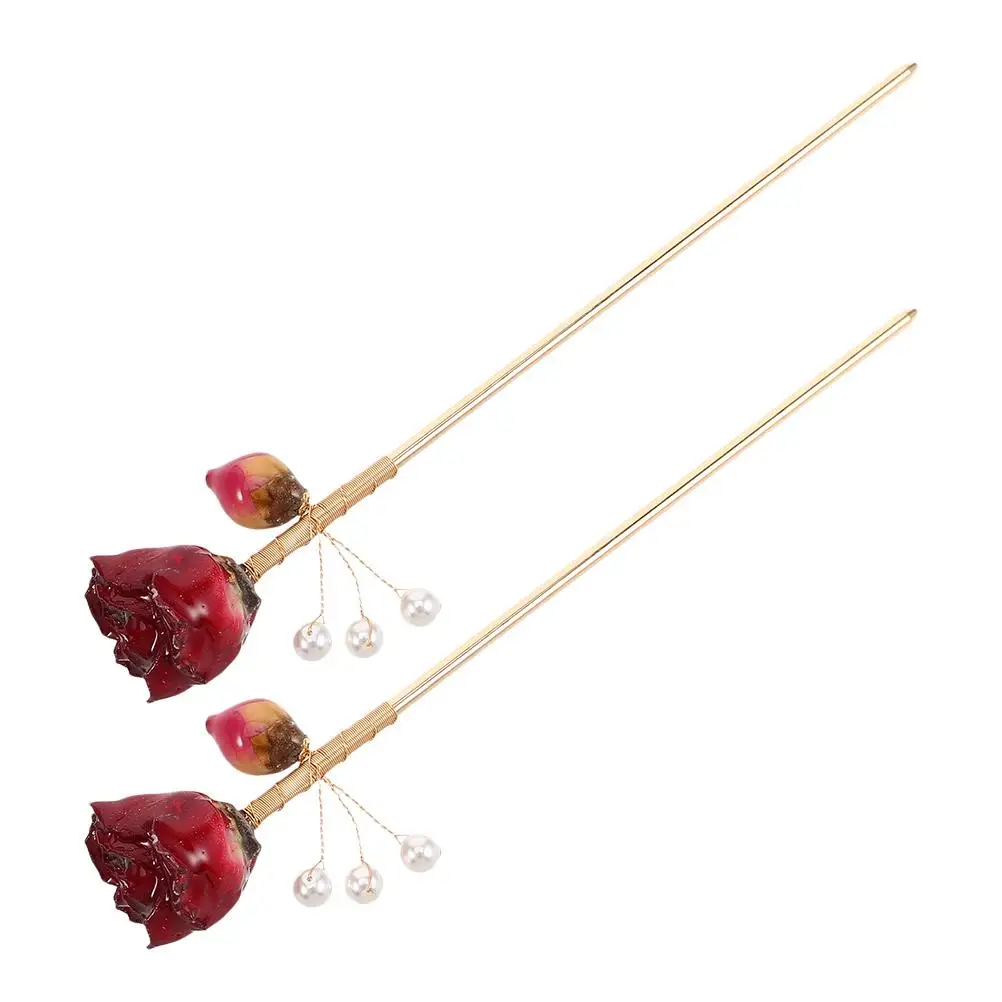 2 Pcs Hairpin Chinese Stick Retro Flower Accessories Hanfu Sticks for Women Style Miss
2 Pcs Hairpin Chinese Stick Retro Flower Accessories Hanfu Sticks for Women Style Miss