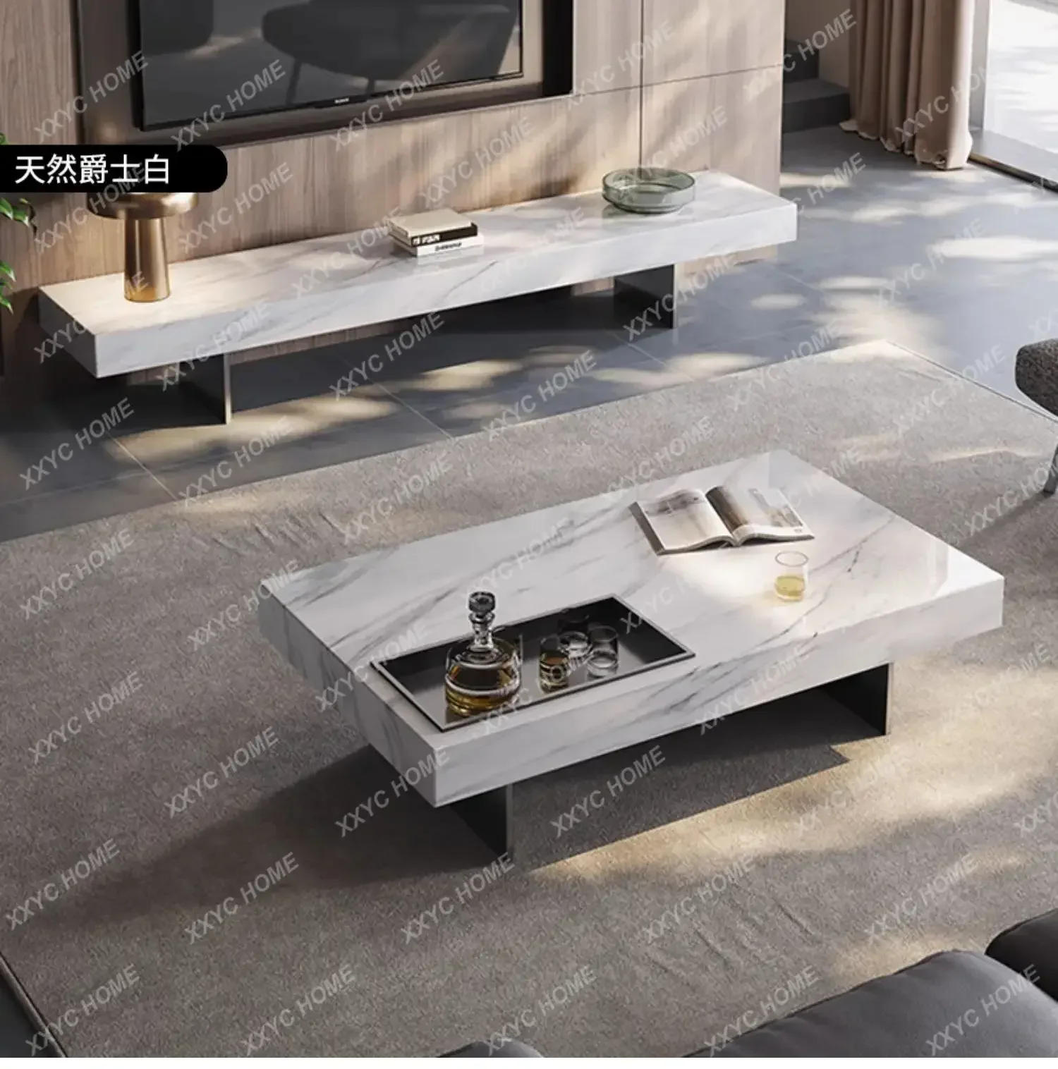 A Jazz white natural marble Italian minimalist light luxury living room luxury stone luxury can be set coffee table
A Jazz white natural marble Italian minimalist light luxury living room luxury stone luxury can be set coffee table