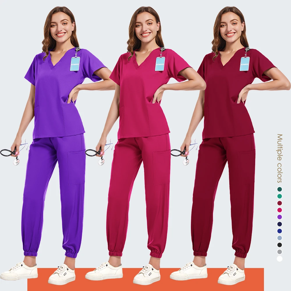 Nurse Uniform Medical Beauty SPA Uniform Dental Scrub Care Health Scrub Set Women's Surgical Gown Top + Pants Set Wholesale
Nurse Uniform Medical Beauty SPA Uniform Dental Scrub Care Health Scrub Set Women's Surgical Gown Top + Pants Set Wholesale