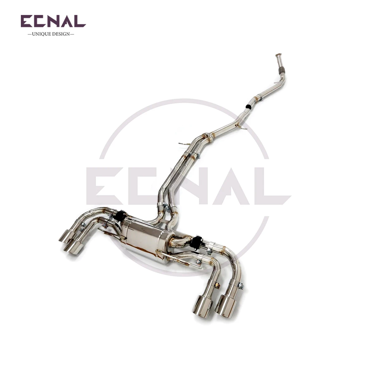 Ecnal Exhaust Front Pipe & Valved Catback for Porsche Cayenne 9Y0 E3 3.0T Single Turbo 2018 Exhaust System with Valve Muffler
Ecnal Exhaust Front Pipe & Valved Catback for Porsche Cayenne 9Y0 E3 3.0T Single Turbo 2018 Exhaust System with Valve Muffler