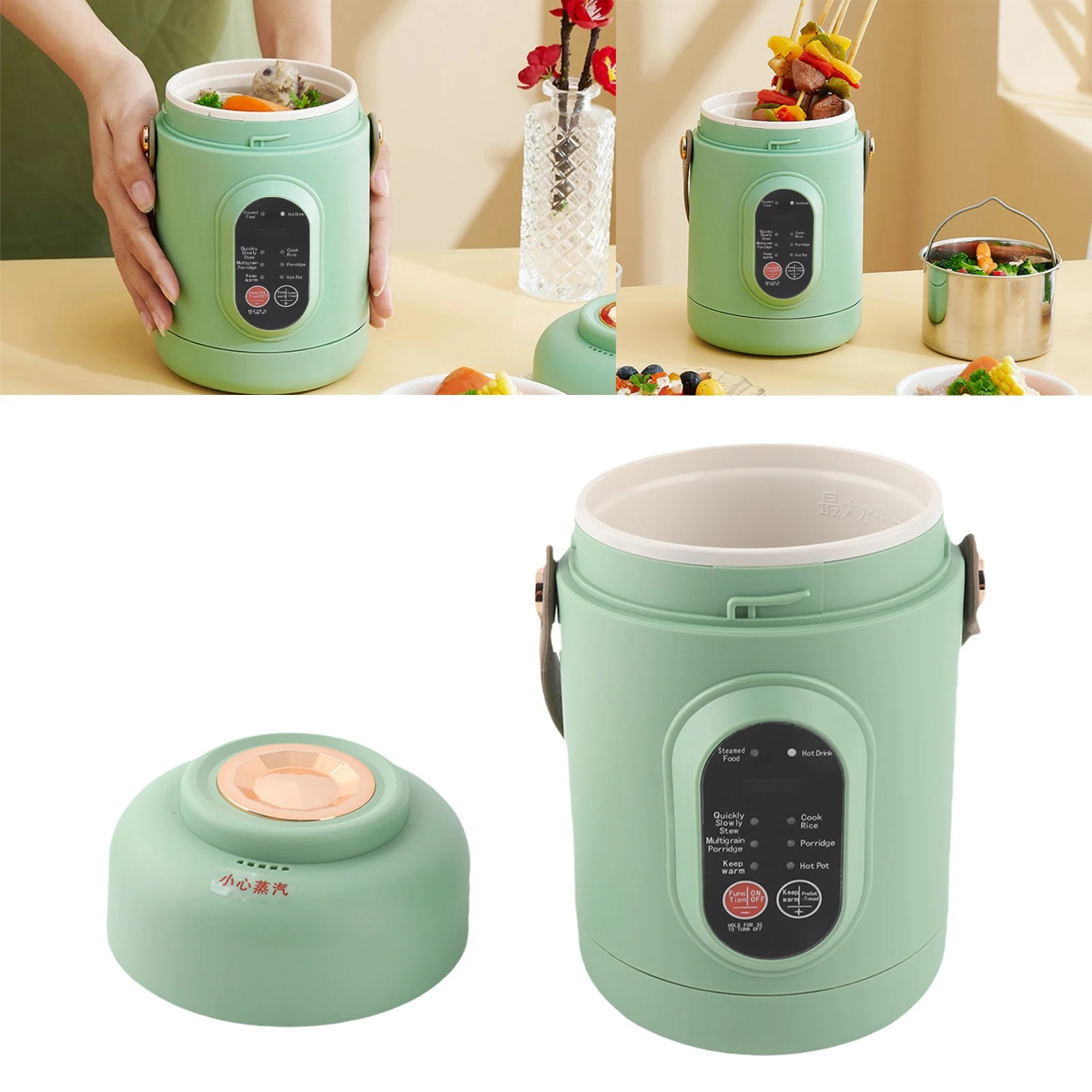 Mini Electric Hot Pot Portable Kettle Compact Hot Water Boiler Heater Multifunctional Cooker For Making Porridge And Soup
Mini Electric Hot Pot Portable Kettle Compact Hot Water Boiler Heater Multifunctional Cooker For Making Porridge And Soup