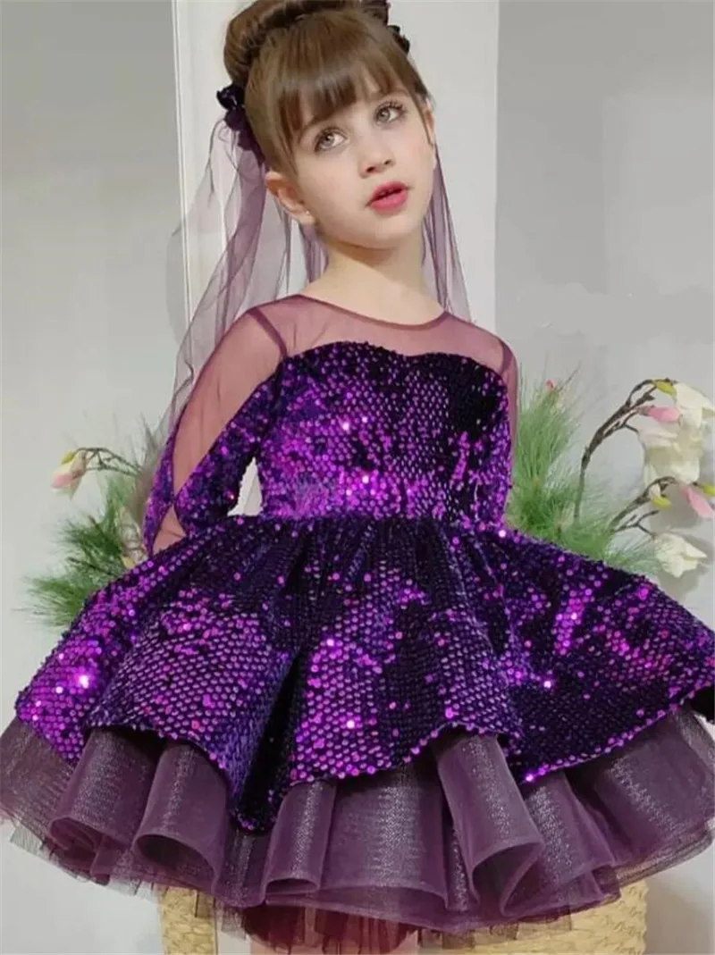 Cute Flower Girl Dress Glitter Embroidery Sequin Princess Full Sleeve Birthday Gown Christmas Dress Child 1-12T Girls Costumes
Cute Flower Girl Dress Glitter Embroidery Sequin Princess Full Sleeve Birthday Gown Christmas Dress Child 1-12T Girls Costumes