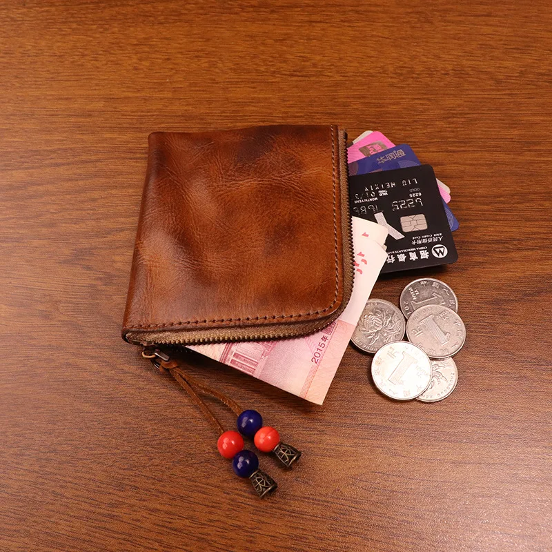Portable Retro Tanned Leather Coin Purse Short Style Zipper Wallet Simple Vintage Plant Tanned Leather Card Holder Youth Coin...
Portable Retro Tanned Leather Coin Purse Short Style Zipper Wallet Simple Vintage Plant Tanned Leather Card Holder Youth Coin...