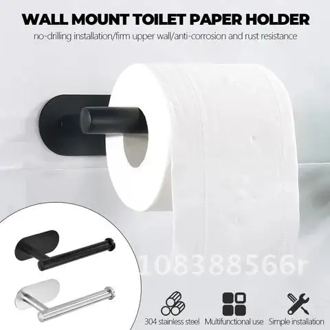 Roll Paper Holder Stainless Steel Wall Mount Kitchen Tissue Toilet Paper Accessory Bathroom Towel Rack Holders Accessories
Roll Paper Holder Stainless Steel Wall Mount Kitchen Tissue Toilet Paper Accessory Bathroom Towel Rack Holders Accessories