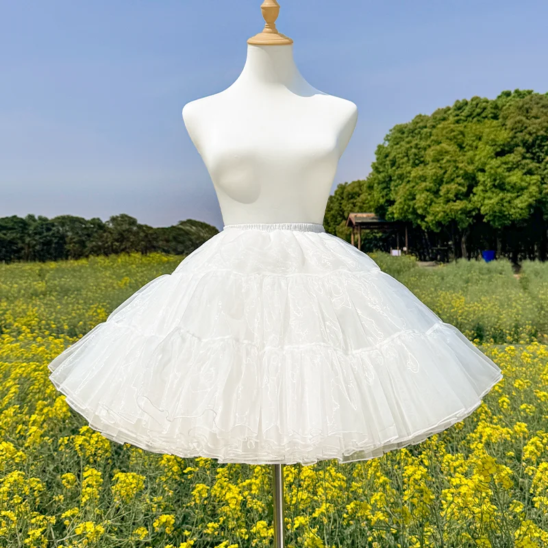 Short White Petticoat 4-Layer Pleated Tulle Underskirt for Mini Midi Dresses Bridal & Party
Short White Petticoat 4-Layer Pleated Tulle Underskirt for Mini Midi Dresses Bridal & Party