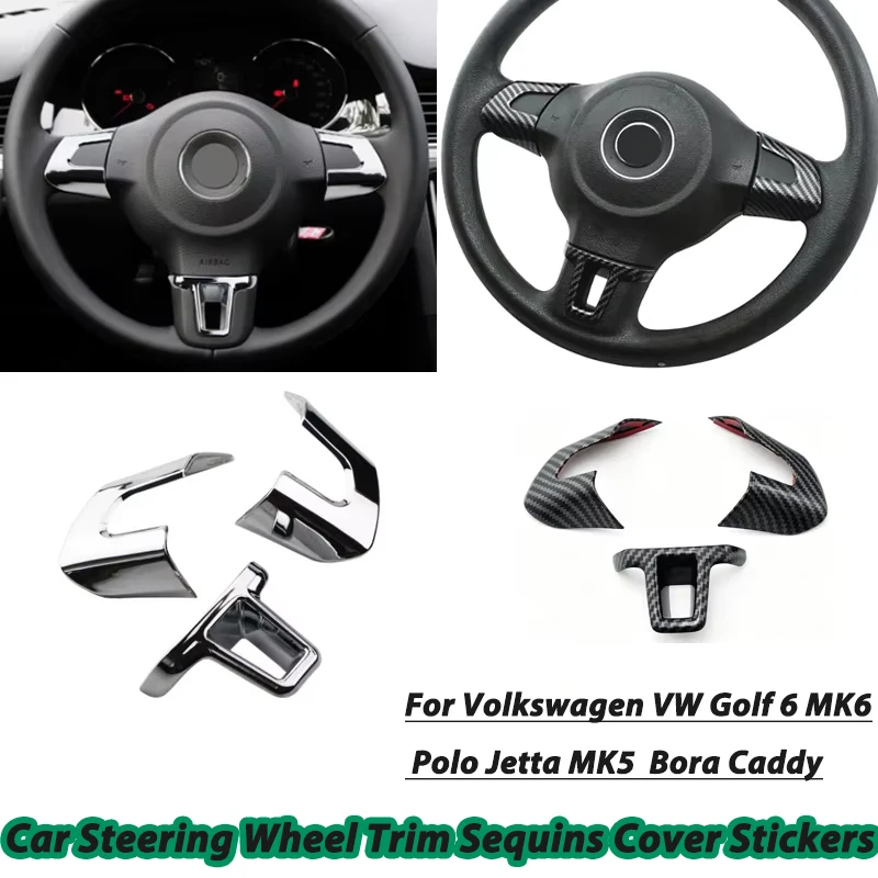 For Volkswagen VW Golf 6 MK6 Polo Jetta MK5 Bora Caddy Eos Car Steering Wheel Trim Sequins Cover Stickers Accessories
For Volkswagen VW Golf 6 MK6 Polo Jetta MK5 Bora Caddy Eos Car Steering Wheel Trim Sequins Cover Stickers Accessories