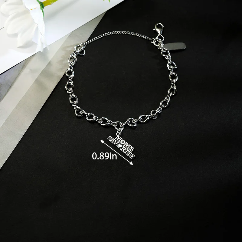 Браслет-подвеска из стерлингового серебра S925 James Avery Medium Twist с подвеской в виде букв MOMS FAV RITE
Браслет-подвеска из стерлингового серебра S925 James Avery Medium Twist с подвеской в виде букв MOMS FAV RITE