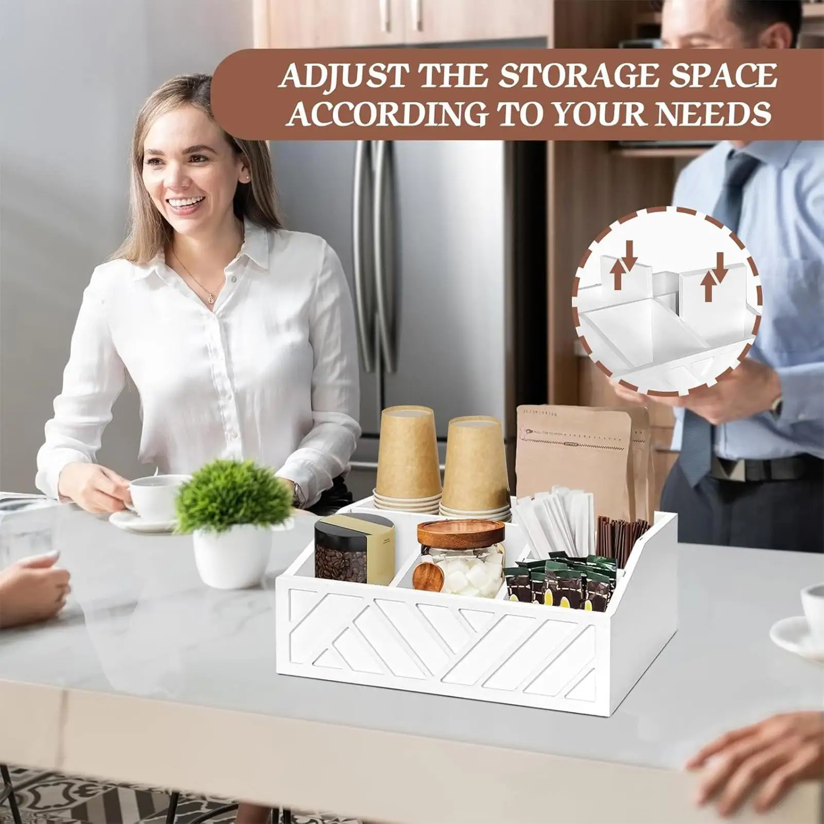 Coffee Station Organizer Wooden Tea Condiment Storage Divided Storage Box Coffee Bar Accessories For Restaurant Dormitory
Coffee Station Organizer Wooden Tea Condiment Storage Divided Storage Box Coffee Bar Accessories For Restaurant Dormitory