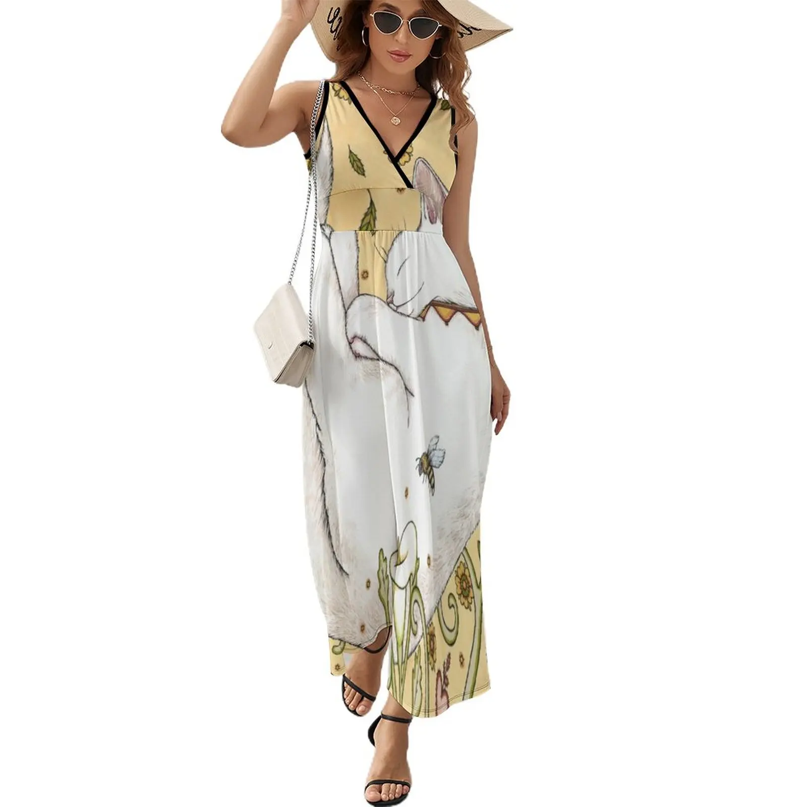 Butterflies and Bees Sleeveless Dress loose summer dress elegant women's dresses for wedding
Butterflies and Bees Sleeveless Dress loose summer dress elegant women's dresses for wedding