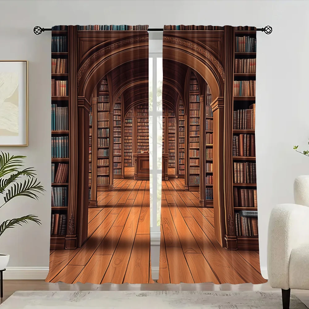 2Pcs Vintage Library Style Printed Curtain Suitable For Bedroom Bathroom Living Room Dining Room Study Room Office
2Pcs Vintage Library Style Printed Curtain Suitable For Bedroom Bathroom Living Room Dining Room Study Room Office