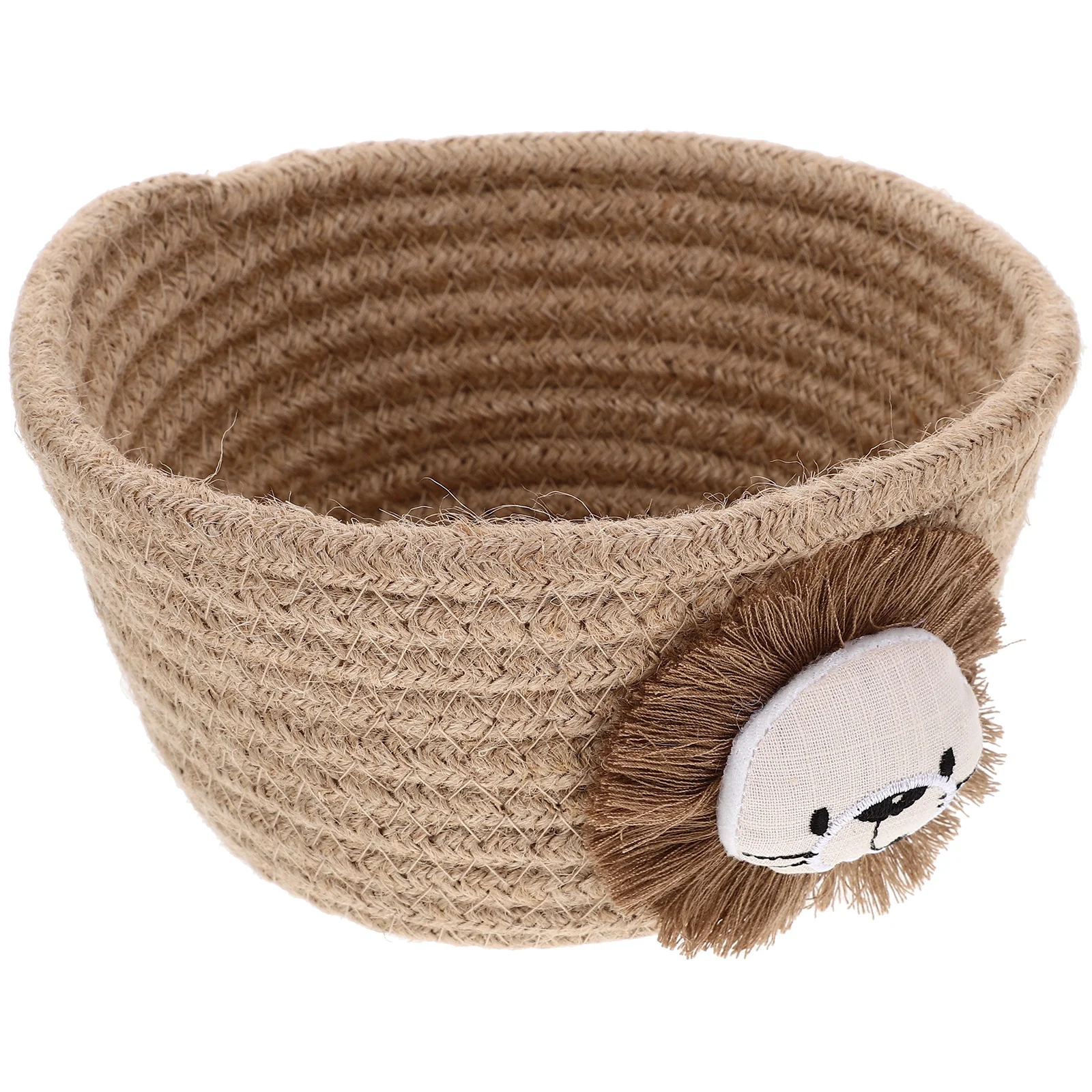 Cotton Rope Storage Basket Small Woven Home ganization Box for Snacks Cosmetics Toys Brown Lion Pattern Fabric Material
Cotton Rope Storage Basket Small Woven Home ganization Box for Snacks Cosmetics Toys Brown Lion Pattern Fabric Material