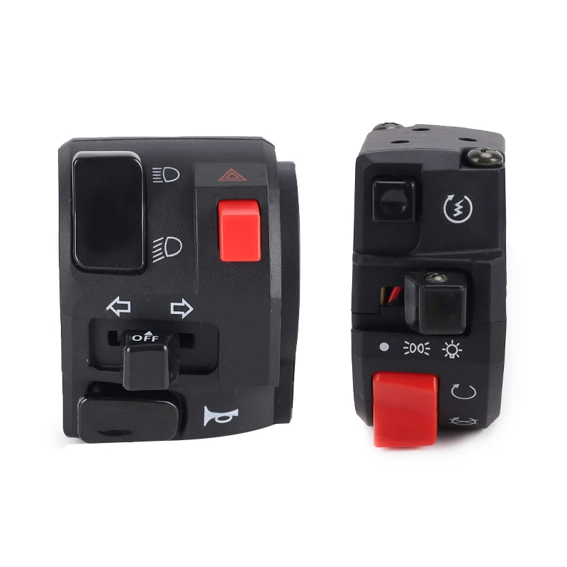 Universal 22mm Motorcycle Switches Motorbike Horn Button Turn Signal Electric Fog Lamp Light Start Handlebar Controller Switch
Universal 22mm Motorcycle Switches Motorbike Horn Button Turn Signal Electric Fog Lamp Light Start Handlebar Controller Switch