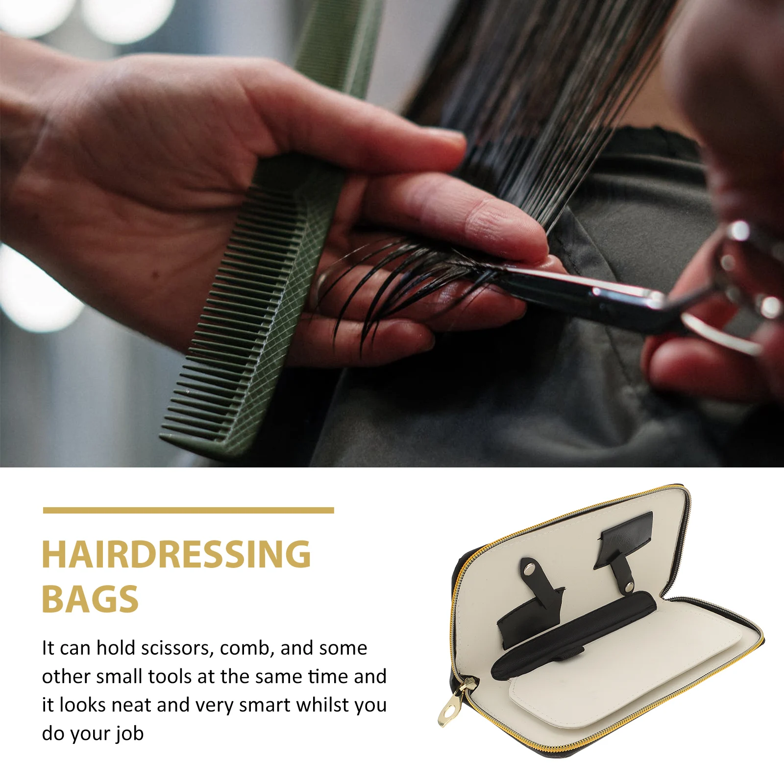 Professional Hairdresser Bag for 4 Shears Comb Tools Shear Hairdressing Bags Pouch Organizer Durable Pouch Salon Use
Professional Hairdresser Bag for 4 Shears Comb Tools Shear Hairdressing Bags Pouch Organizer Durable Pouch Salon Use