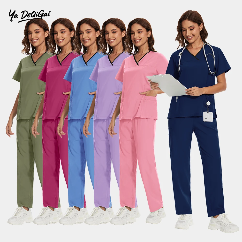 Medical Surgical Uniforms Women Quick Dry Pet Grooming Workwear Doctor Scrub Sets Short Sleeve Elastic Top Pants Set Nurse Scrub
Medical Surgical Uniforms Women Quick Dry Pet Grooming Workwear Doctor Scrub Sets Short Sleeve Elastic Top Pants Set Nurse Scrub