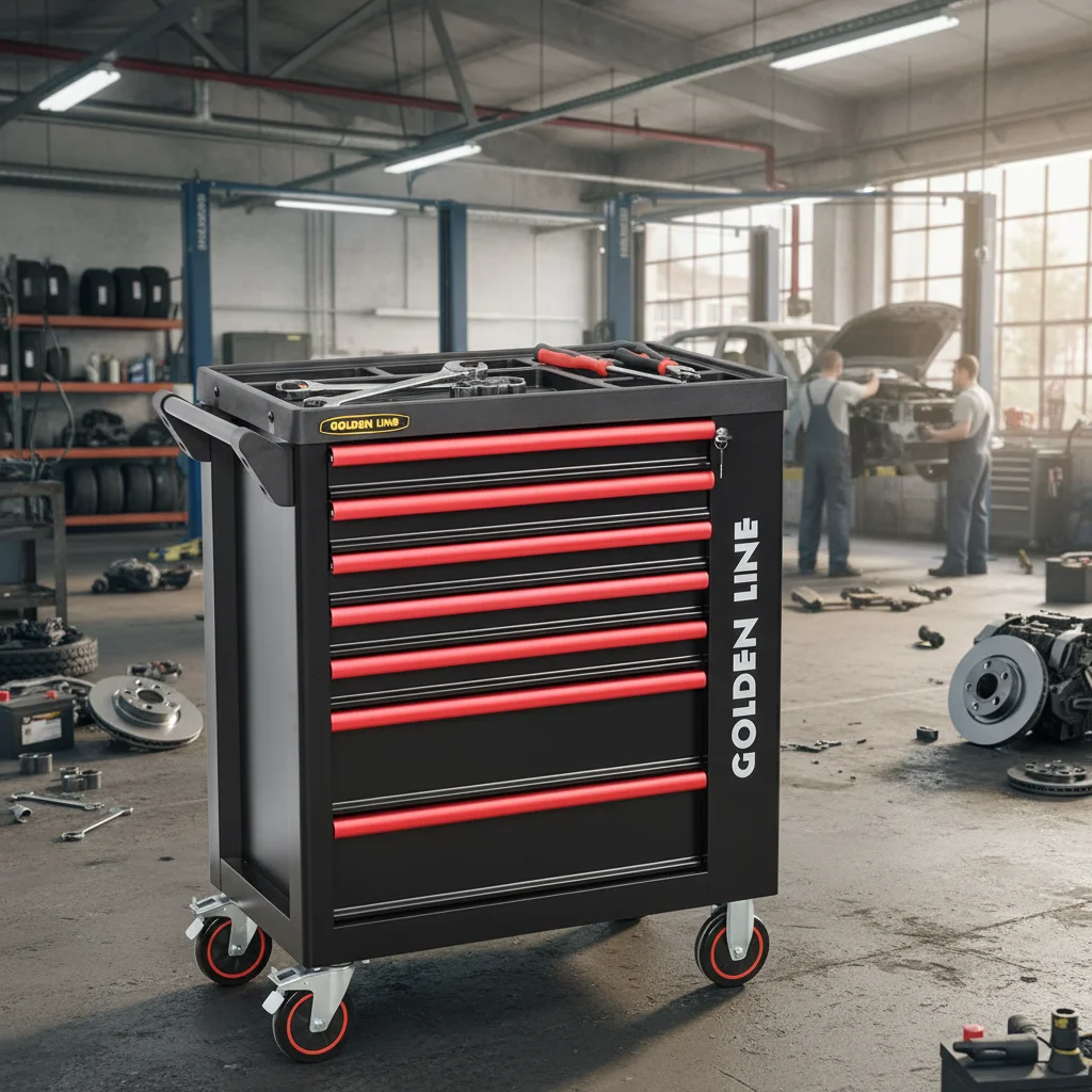 Wholesale Customizable Steel Tool Cart 7-Drawer Lockable Roller Cabinet For Auto Repair Workshop GL Garage Storage With Tray
Wholesale Customizable Steel Tool Cart 7-Drawer Lockable Roller Cabinet For Auto Repair Workshop GL Garage Storage With Tray