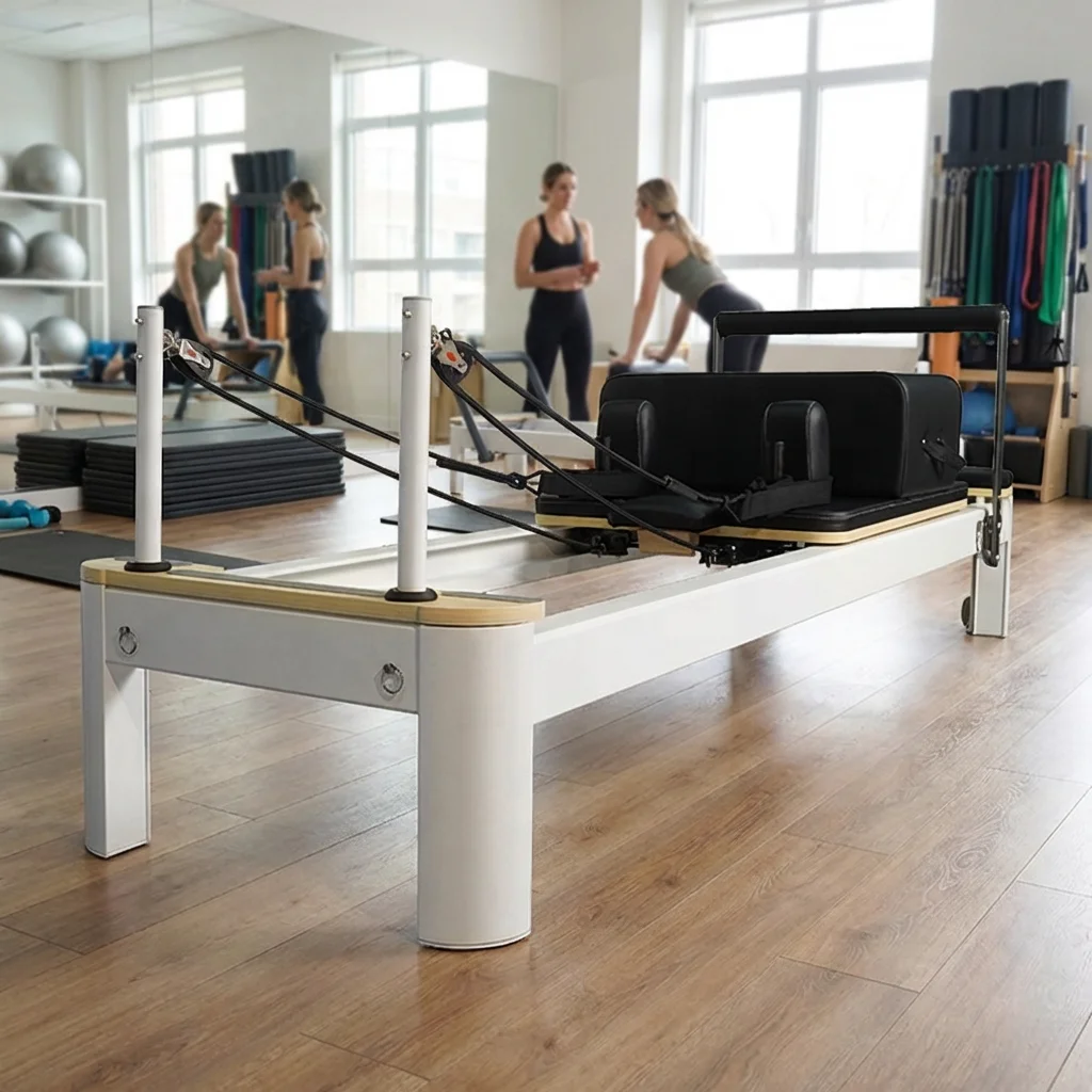 hit productGym Reformer Pilates Aluminum Machine Durable Metal Reformer Home Korea Springs De Aluminio Bed White Aluminium Pilat
hit productGym Reformer Pilates Aluminum Machine Durable Metal Reformer Home Korea Springs De Aluminio Bed White Aluminium Pilat