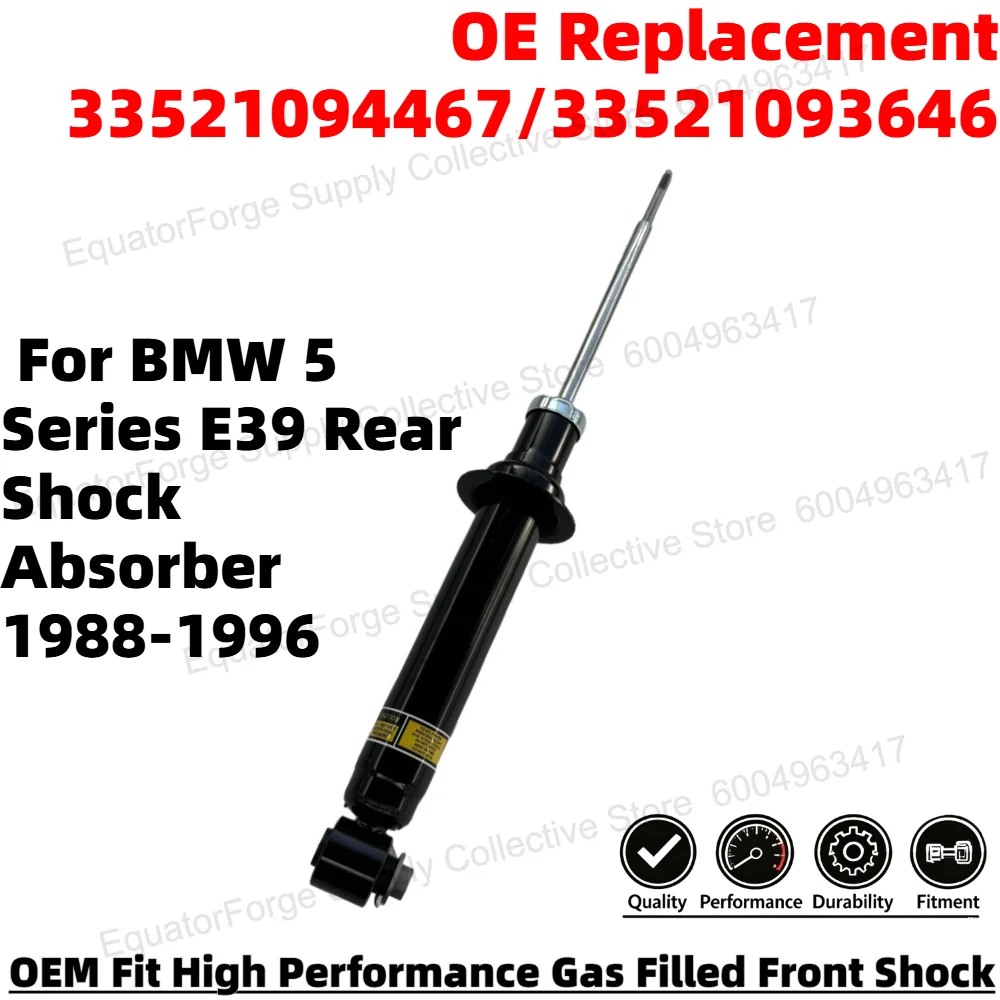 Direct Fit High Stability Premium Durable Rear Shock Absorber for BMW 5 Series E39 OE Number 33521094467/33521093646
Direct Fit High Stability Premium Durable Rear Shock Absorber for BMW 5 Series E39 OE Number 33521094467/33521093646