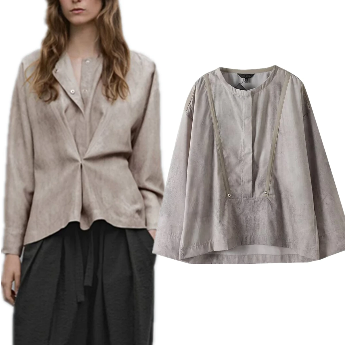 Maxdutti Summer Fashion Ladies French Lazy Loose Shirt Minimalist Collect Wasit Elegant Top Kimono Blouse Women
Maxdutti Summer Fashion Ladies French Lazy Loose Shirt Minimalist Collect Wasit Elegant Top Kimono Blouse Women