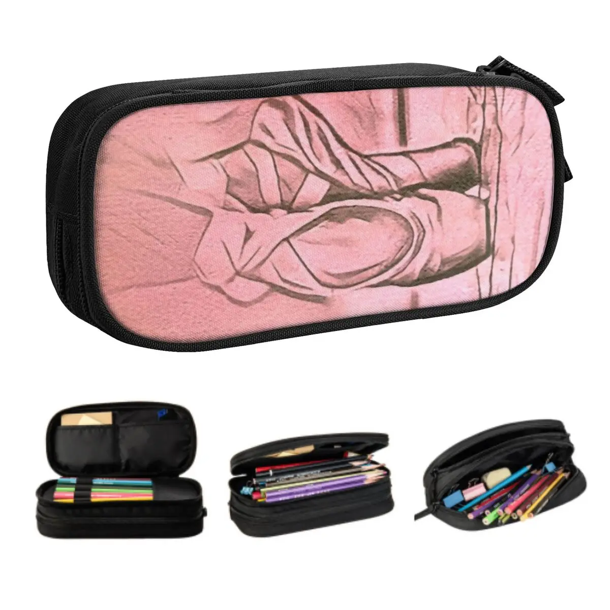 Custom Ballet Shoes Pink Pencil Case for Girl Boy Large Capacity Ballerina Dancer Pen Bag Box School Accessories
Custom Ballet Shoes Pink Pencil Case for Girl Boy Large Capacity Ballerina Dancer Pen Bag Box School Accessories