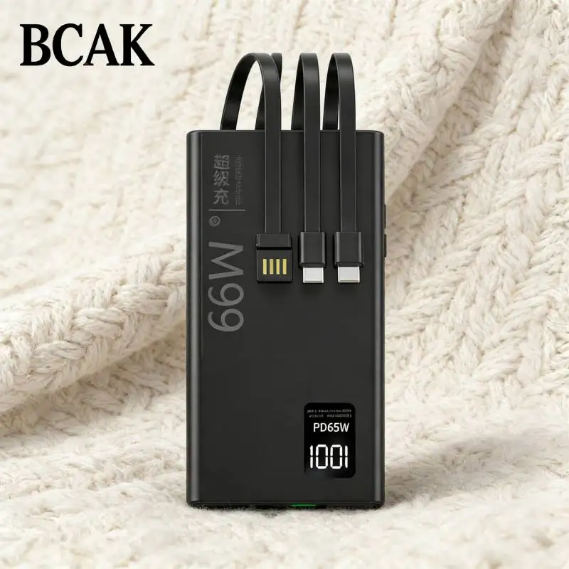 Внешний аккумулятор BCAK Business Ready 30000 мАч 66 Вт с быстрой зарядкой и встроенными кабелями для офиса и поездок
Внешний аккумулятор BCAK Business Ready 30000 мАч 66 Вт с быстрой зарядкой и встроенными кабелями для офиса и поездок