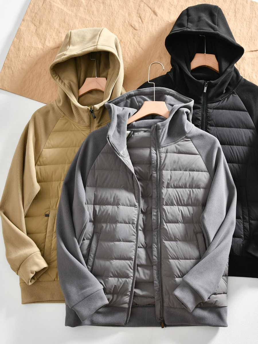 90 Duck down Hooded Jacket Lightweight Outdoor Men's Fashion Youth Popular Regular Length Zipper Closure Pure Color
90 Duck down Hooded Jacket Lightweight Outdoor Men's Fashion Youth Popular Regular Length Zipper Closure Pure Color