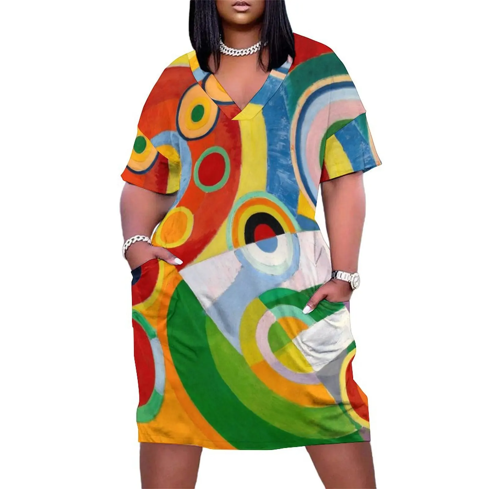 Robert Delaunay Rythme, Joie de vivre Loose Pocket Dress luxury dress evening dress women luxury woman evening
Robert Delaunay Rythme, Joie de vivre Loose Pocket Dress luxury dress evening dress women luxury woman evening
