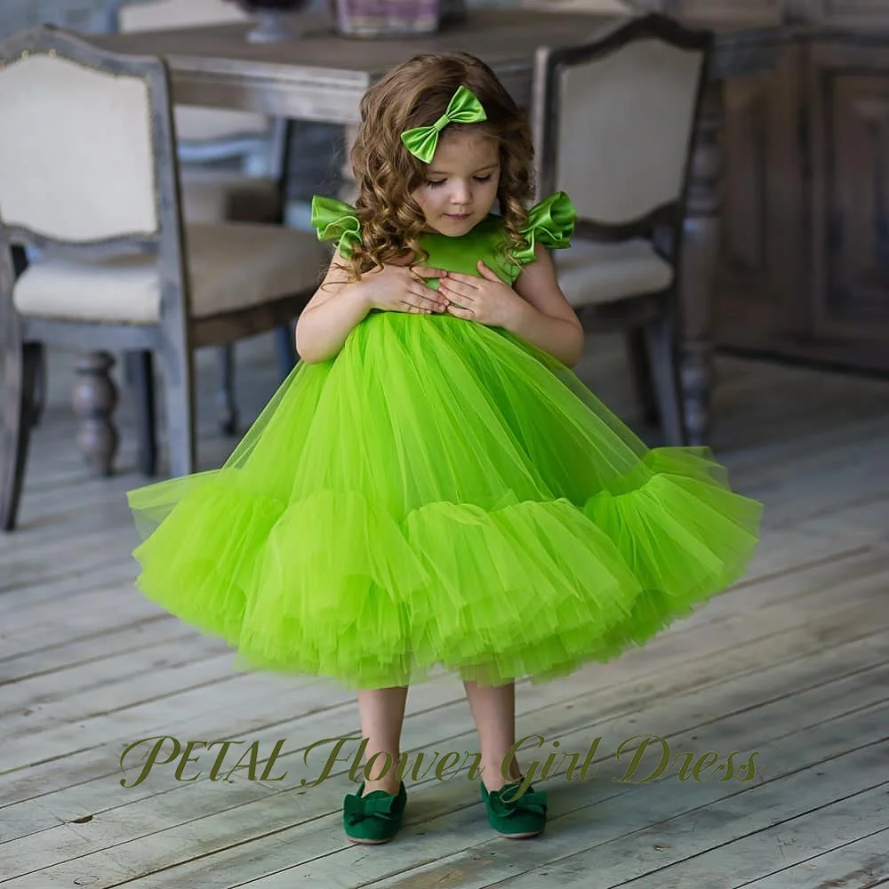 Petal Green Princess Girls Dress Round Neck Sleeveless First Communion Gown Ruffle Should Children Birthday Dresses
Petal Green Princess Girls Dress Round Neck Sleeveless First Communion Gown Ruffle Should Children Birthday Dresses