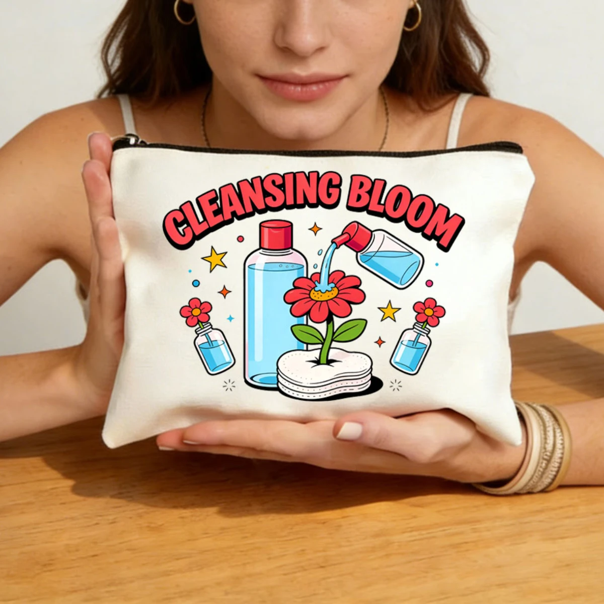 1Pc Cosmetic-themed storage bag, cosmetic-specific storage canvas bag, multi-functional hand-held canvas bag
1Pc Cosmetic-themed storage bag, cosmetic-specific storage canvas bag, multi-functional hand-held canvas bag