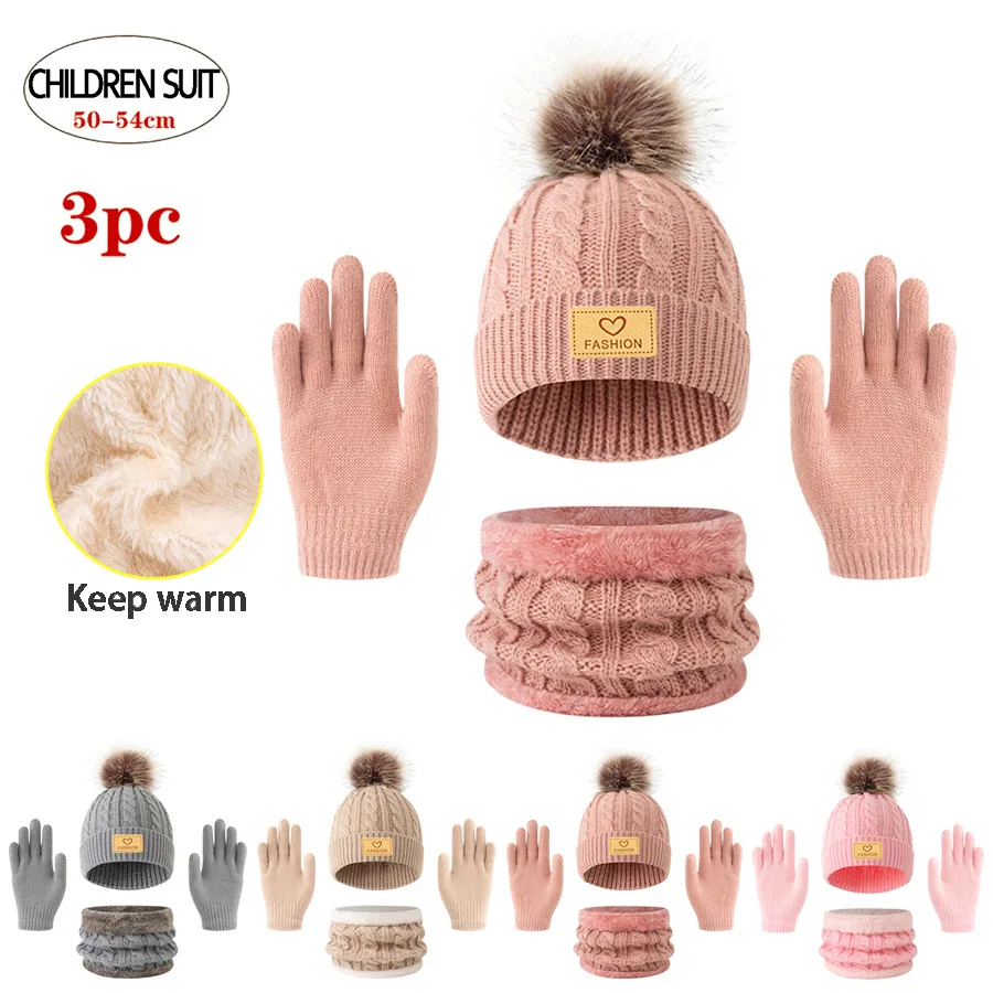 3pc knitted hats, scarves and gloves for children, suitable for children aged 3-12 to keep warm outdoors in winter.
3pc knitted hats, scarves and gloves for children, suitable for children aged 3-12 to keep warm outdoors in winter.