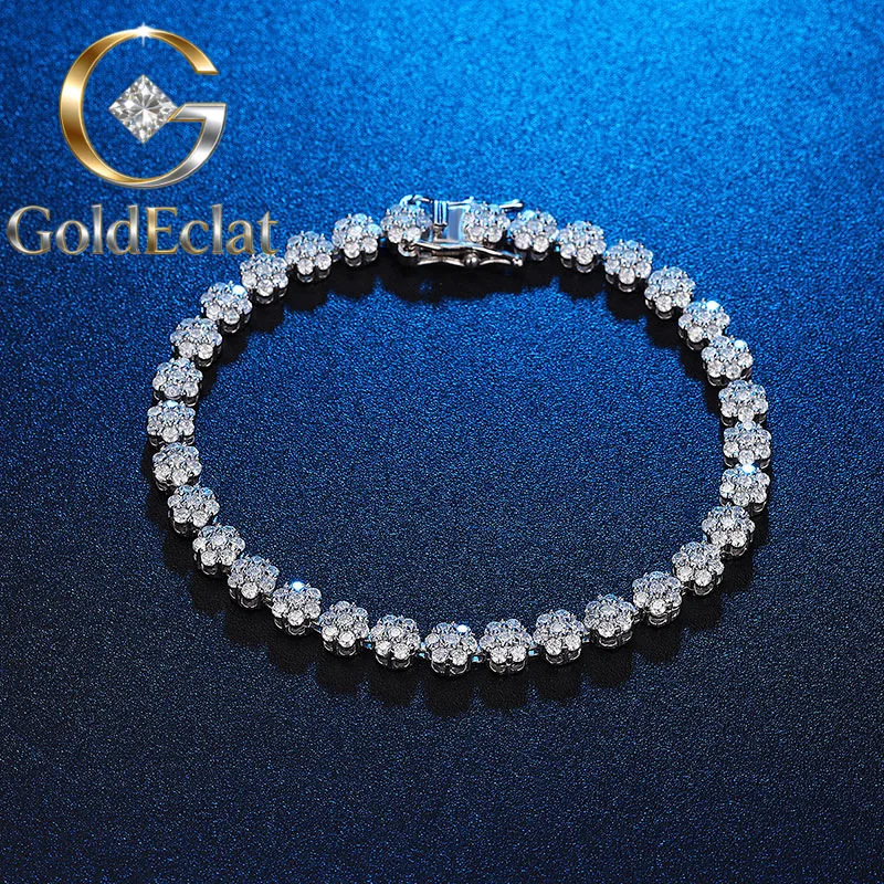 GoldEclat Luxury Solid Platinum PT950 Women's Moissanite Diamond Plum Blossom Bracelet
GoldEclat Luxury Solid Platinum PT950 Women's Moissanite Diamond Plum Blossom Bracelet