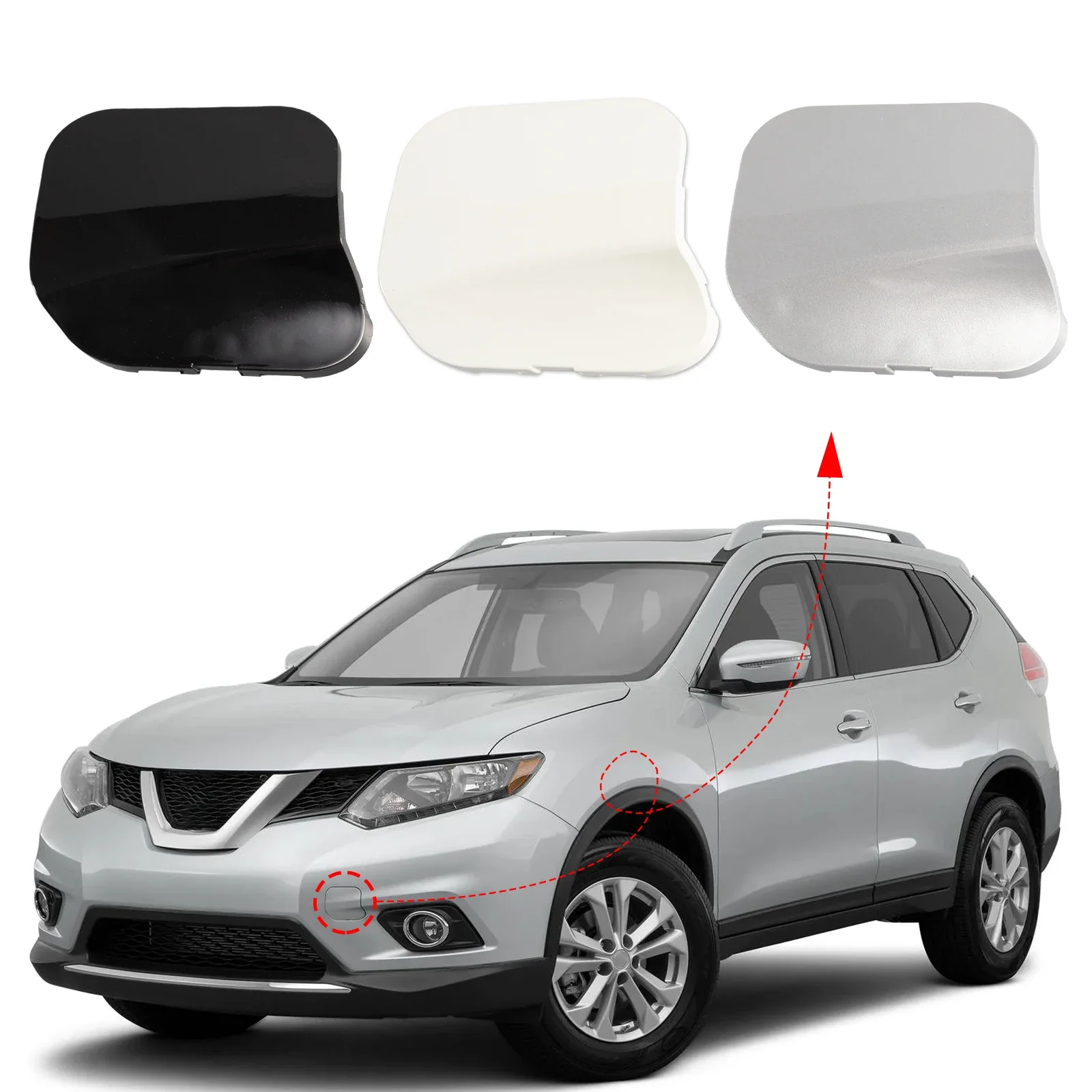 Front Bumper Tow Hook Cover Cap Towing Eye For Nissan Rogue X-Trail T32 Accessories 2014 2015 2016 622A0-4CL0A 622A0-4BA1A
Front Bumper Tow Hook Cover Cap Towing Eye For Nissan Rogue X-Trail T32 Accessories 2014 2015 2016 622A0-4CL0A 622A0-4BA1A