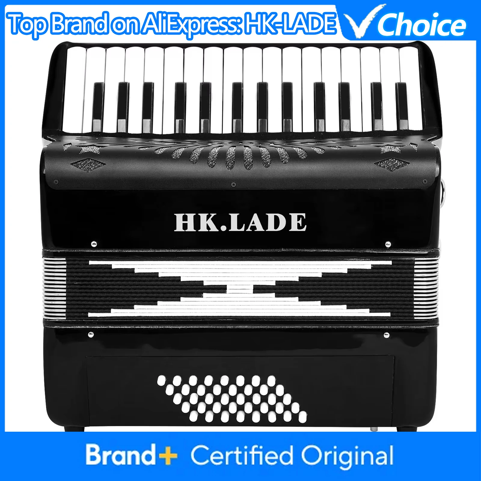 HK · LADE AH-270 Black Accordion 30 Key 40 Bass Professional Bayan Accordion with Accessories for Performance Keyboard Instrumen
HK · LADE AH-270 Black Accordion 30 Key 40 Bass Professional Bayan Accordion with Accessories for Performance Keyboard Instrumen