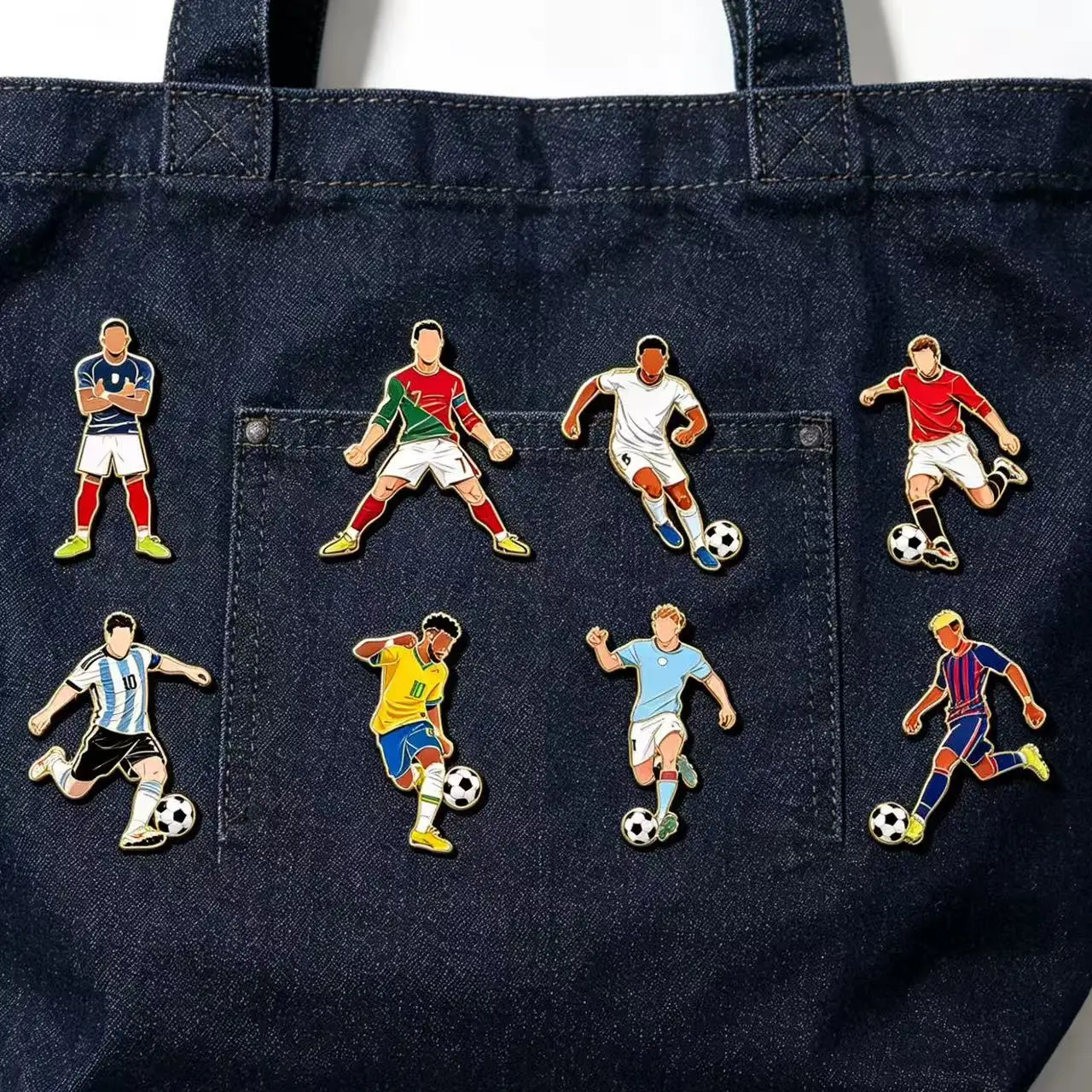 4/8PCS Cartoon Football Star Enamel Brooches Lapel Pins Number 7 Player Action Creative Soccer Club Badge Jewelry Gift For Frien
4/8PCS Cartoon Football Star Enamel Brooches Lapel Pins Number 7 Player Action Creative Soccer Club Badge Jewelry Gift For Frien