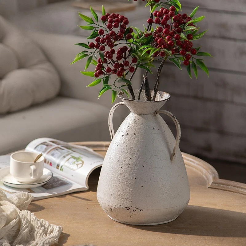 French Vintage Metal Floals Vase Retro Iron Art Home Decor Flower Pot Photography Props Desktop Ornament Atmosphere Decoration
French Vintage Metal Floals Vase Retro Iron Art Home Decor Flower Pot Photography Props Desktop Ornament Atmosphere Decoration