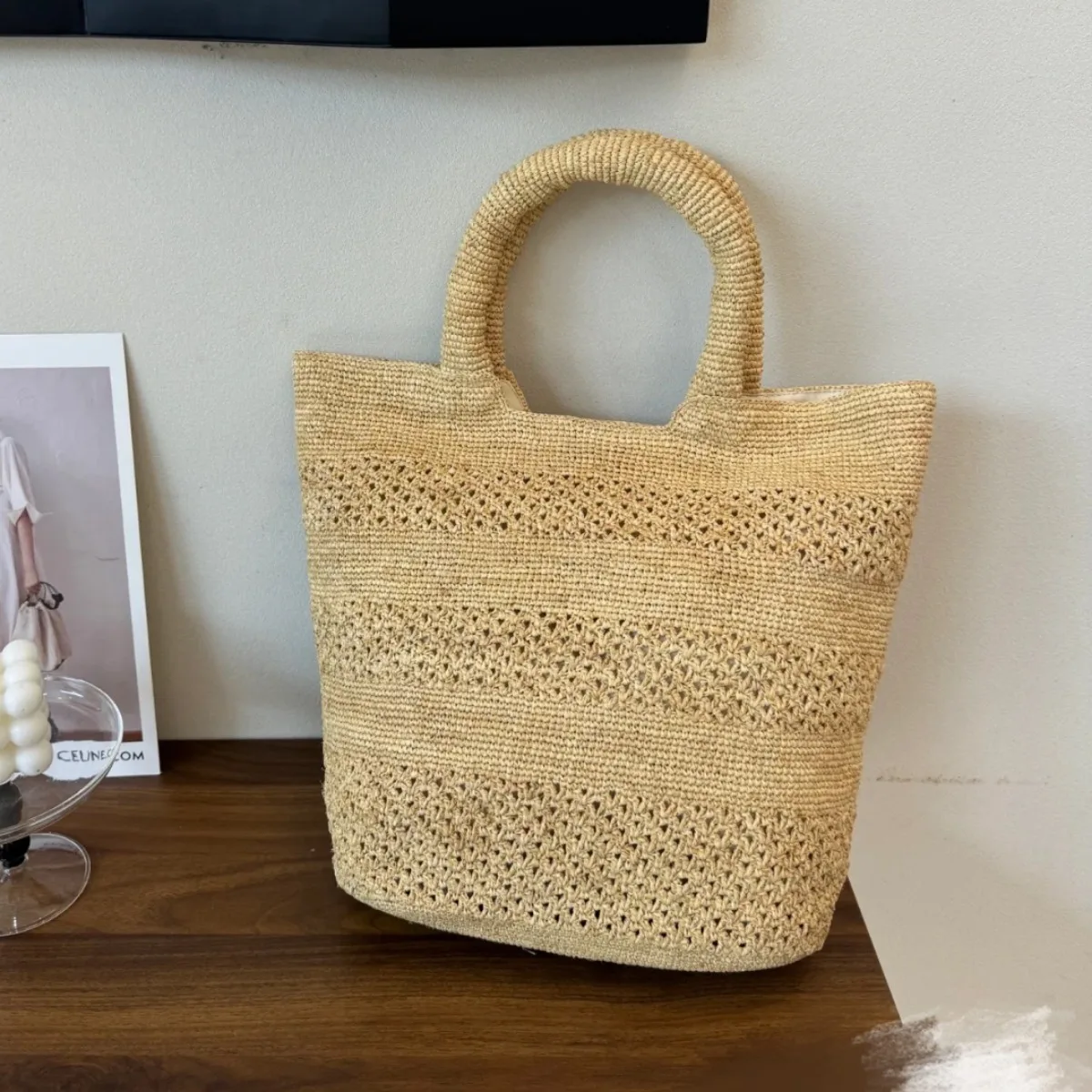 Модная тканая ручная работа из натуральной соломы рафии, сумка через плечо, пляжная сумка, новая летняя женская сумка-кошелек
Модная тканая ручная работа из натуральной соломы рафии, сумка через плечо, пляжная сумка, новая летняя женская сумка-кошелек