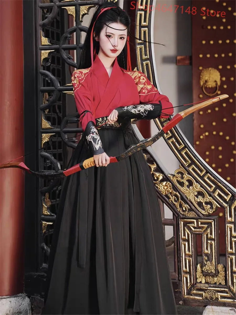 Modern Hanfu Women Top Skirt 2 Piece Set Men Vintage Fashion Cosplay Costume Traditional Chinese Clothing Chivalrous Style Sui
Modern Hanfu Women Top Skirt 2 Piece Set Men Vintage Fashion Cosplay Costume Traditional Chinese Clothing Chivalrous Style Sui